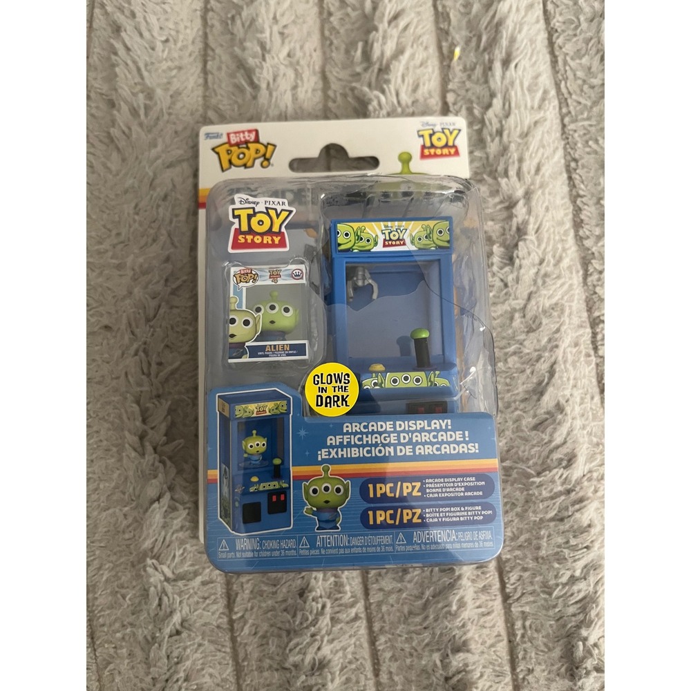 Funko Bitty Pop Toy Story Alien Arcade Display Glow in the Dark Figure 1PC NWT